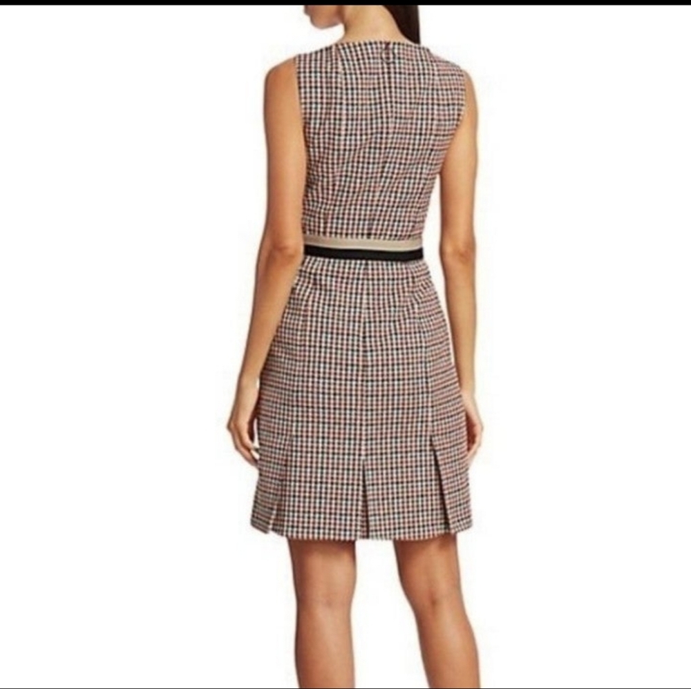 NWT $995 Akris Punto Contrast Houndstooth Dress Size 12 - Picture 8 of 15